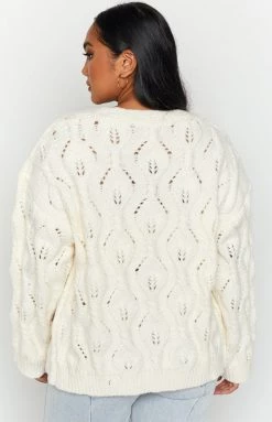 Beginning Boutique Zanetti Cream Flower Cardigan 11 Beginning Boutique Zanetti Cream Flower Cardigan