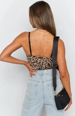Beginning Boutique Tops Zaya Cami Crop Top Tiger