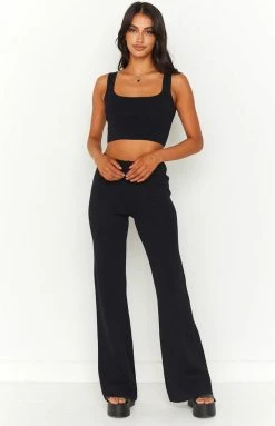 BB Exclusive Zaylee Black Knit Pants