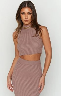 BB Exclusive Zayrah Mocha Knit Tank