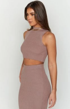 BB Exclusive Zayrah Mocha Knit Tank