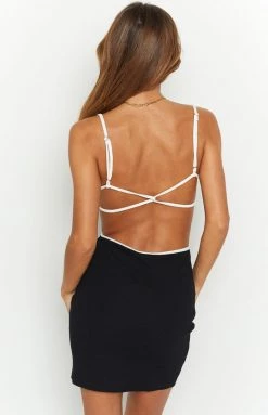 Beginning Boutique Zeneth Black Cut Out Mini Dress Dresses