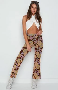 Beginning Boutique Zenica Pink Floral Pants Bottoms 10 Beginning Boutique Zenica Pink Floral Pants Bottoms