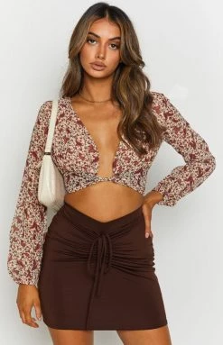 BB Exclusive Zion Mini Skirt Mocha Bottoms 13 BB Exclusive Zion Mini Skirt Mocha Bottoms