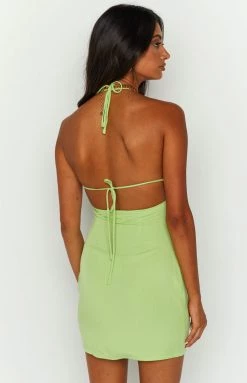 BB Exclusive Zona Green Mini Dress Dresses
