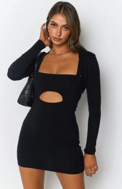 BB Exclusive Zuri Knit Dress With Bolero Black