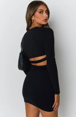 BB Exclusive Zuri Knit Dress With Bolero Black