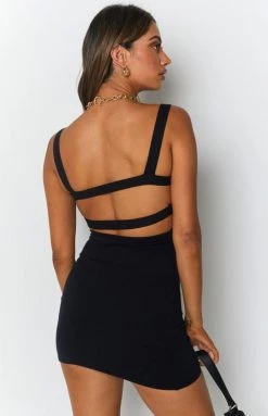 BB Exclusive Zuri Knit Dress With Bolero Black