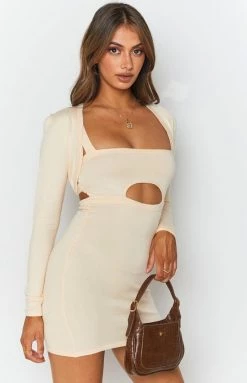 BB Exclusive Zuri Knit Dress With Bolero Cream Dresses 20 BB Exclusive Zuri Knit Dress With Bolero Cream Dresses