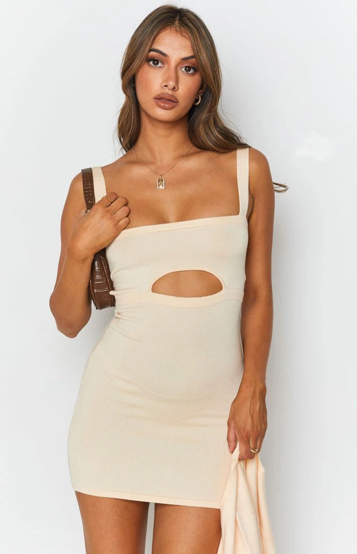 BB Exclusive Zuri Knit Dress With Bolero Cream Dresses 11 BB Exclusive Zuri Knit Dress With Bolero Cream Dresses