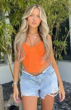 BB Exclusive Tops Johnny Orange Corset Top
