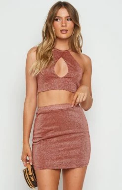 BB Exclusive Charlotte Pink Cut Out Top