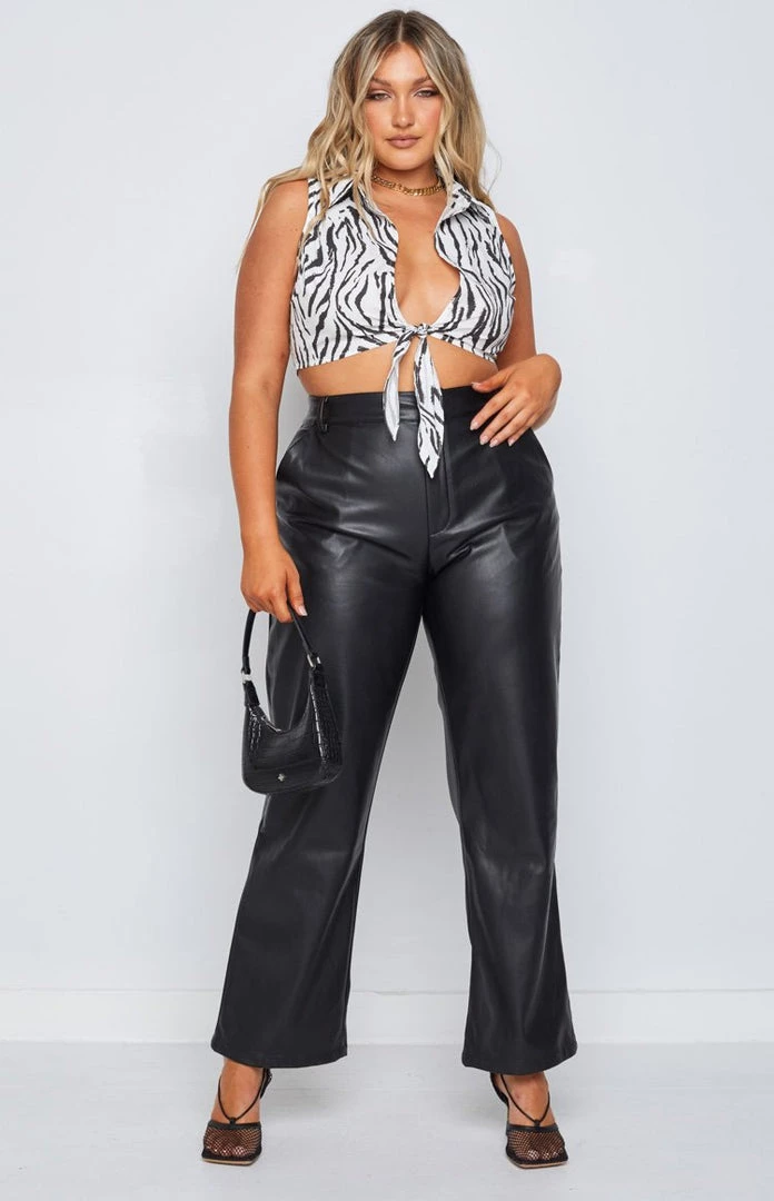 BB Exclusive Tops Cooper Tie Up Shirt Zebra 8 BB Exclusive Tops Cooper Tie Up Shirt Zebra