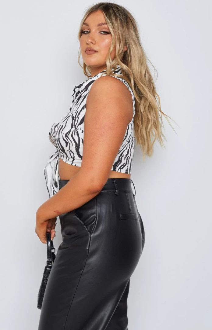 BB Exclusive Tops Cooper Tie Up Shirt Zebra 12 BB Exclusive Tops Cooper Tie Up Shirt Zebra