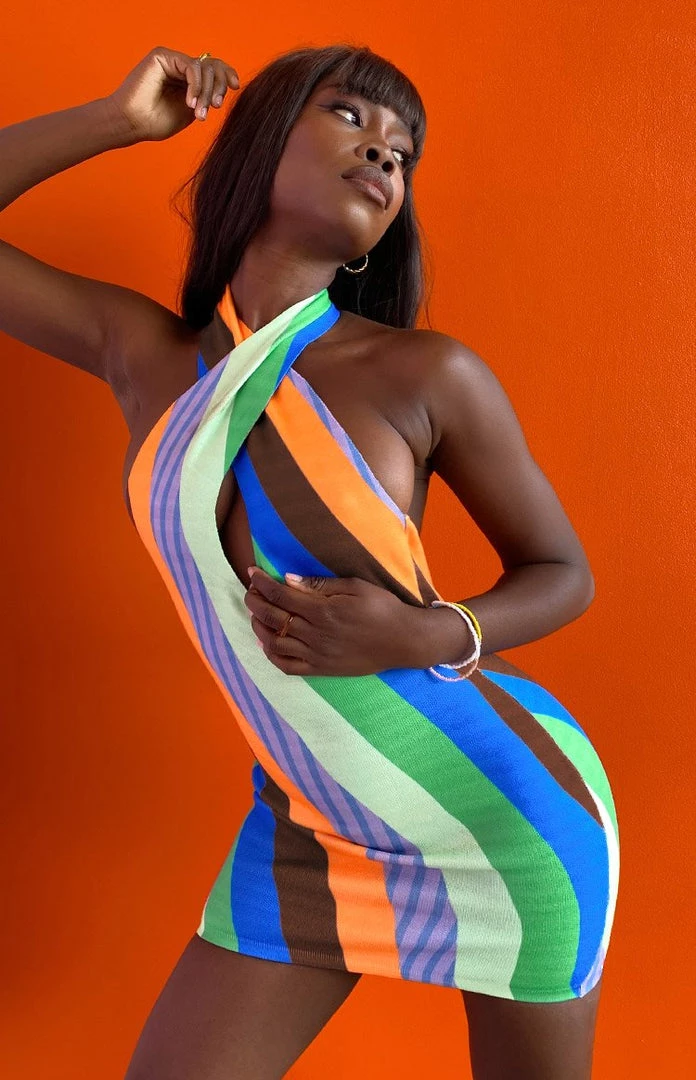 BB Exclusive Flirtini Halter Dress Multi Dresses 2 BB Exclusive Flirtini Halter Dress Multi Dresses