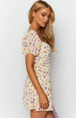 BB Exclusive Jolene Mini Dress White Floral Dresses