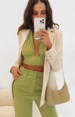 BB Exclusive Tops Gambit Crop Top Green