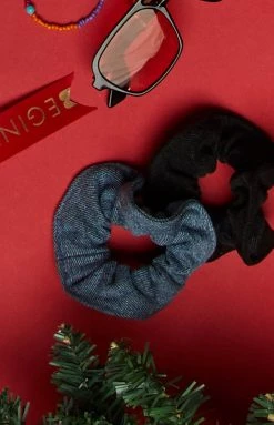 BB Exclusive Country Girl Scrunchie Black Denim