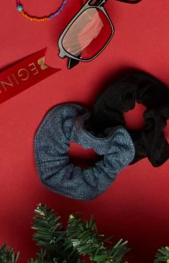 BB Exclusive Country Girl Scrunchie Black Denim 19 BB Exclusive Country Girl Scrunchie Black Denim