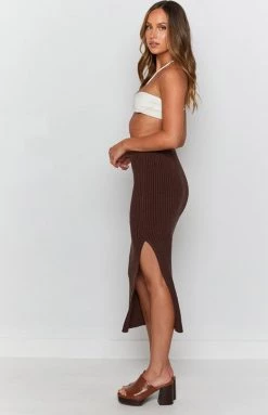 Beginning Boutique Laurena Midi Skirt Brown 16 Beginning Boutique Laurena Midi Skirt Brown