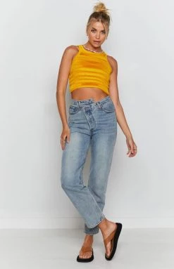 Beginning Boutique Chicago Tank Yellow