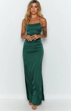 The Edit Manhattan Slip Formal Dress Emerald Dresses 13 The Edit Manhattan Slip Formal Dress Emerald Dresses