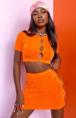 BB Exclusive Moscow Mini Skirt Orange Bottoms