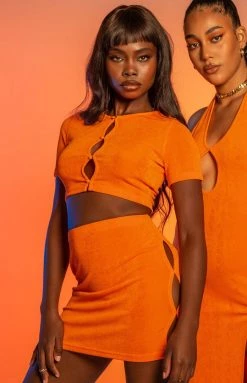 BB Exclusive Moscow Mini Skirt Orange Bottoms
