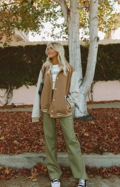 BB Exclusive Cool Shade PU Pants Olive