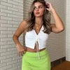BB Exclusive Paris White Ruched Top Tops