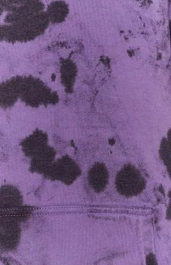 Nana Judy Delta Hooded Oversize Sweater Violet Tie Dye Outerwear