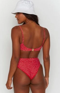 9.0 Swim Majorca High Waisted Bikini Bottoms Star Print Swimwear
