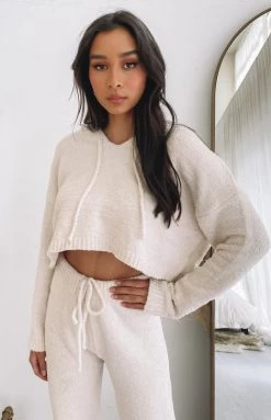 Beginning Boutique Sakura Hoodie Cream Outerwear