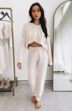 Beginning Boutique Sakura Hoodie Cream Outerwear